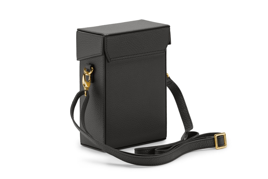 SIMON M | schwarz | gold | genarbt