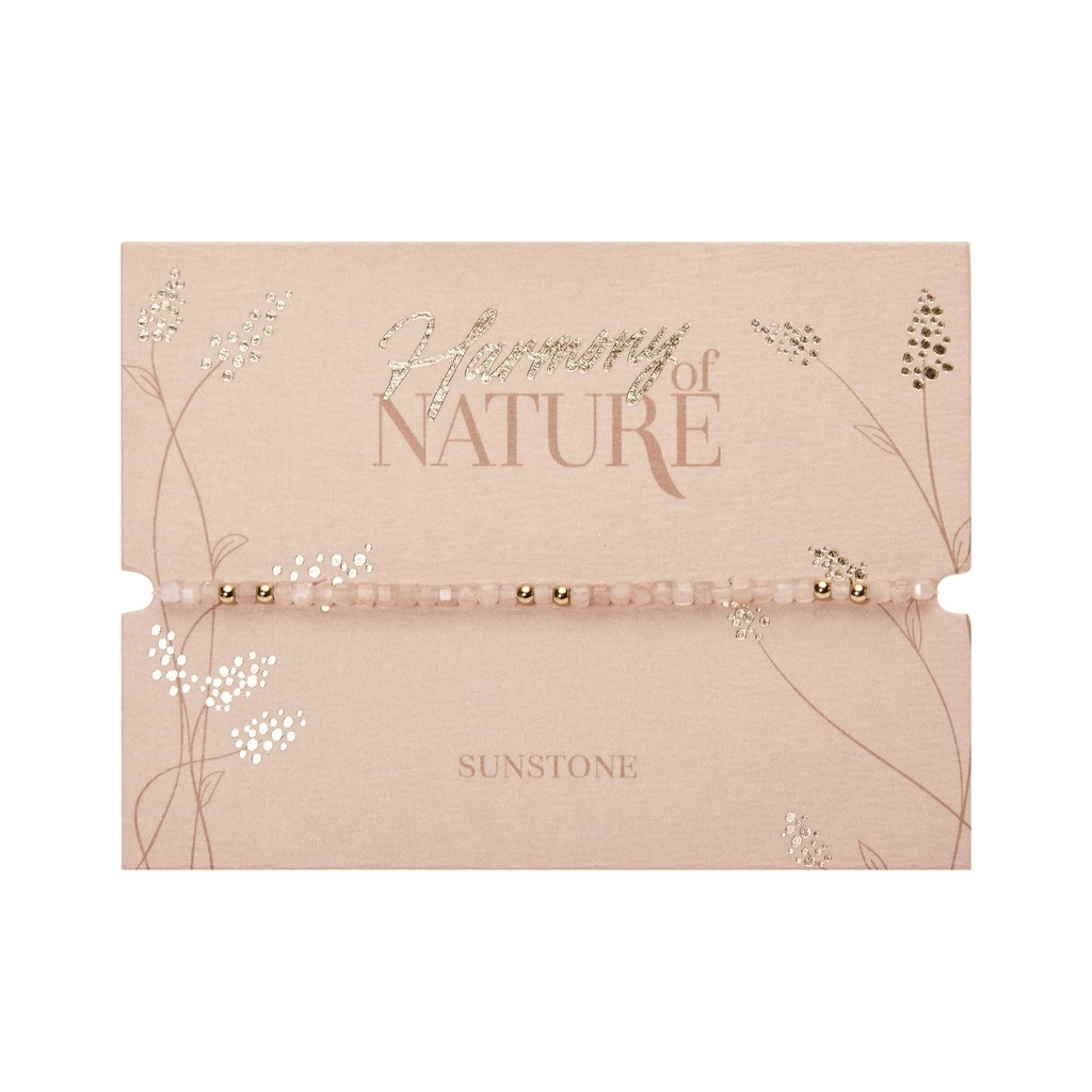 HCA - Armband - Harmony of nature - Sonnenstein - vergoldet