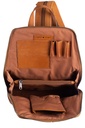 Green Burry - FLORENTINA Leder Rucksack mit Crossbody-Funktion brown tan
