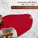 Maxx Factory - Tischläufer VEJLE 4mm rPET - aus up, recycling Filz - #27 kirschrot - Größe 150x30 cm