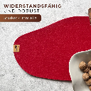 Maxx Factory - Tischläufer VEJLE 4mm rPET - aus up, recycling Filz - #27 kirschrot - Größe 150x30 cm