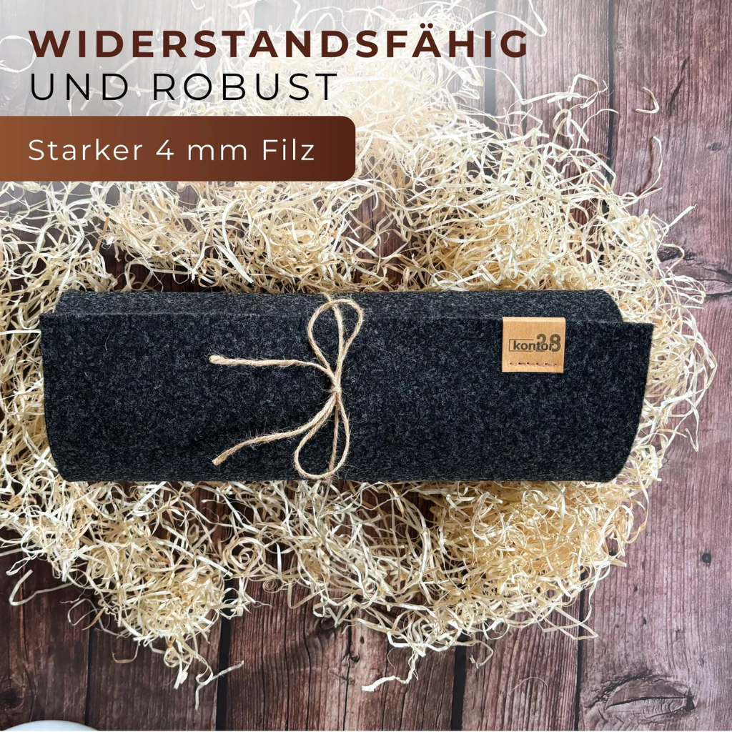 Maxx Factory - Tischläufer BISKOP 4mm rPET - aus up, recycling Filz - #901 anthrazit - Größe 150x30 cm