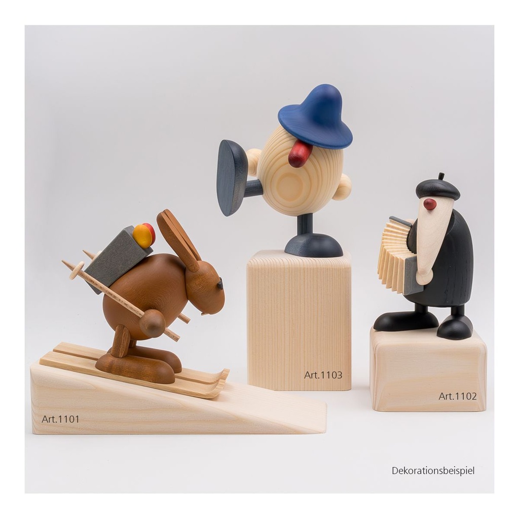 Köhler - Klotz klein, Höhe 4cm, natur 