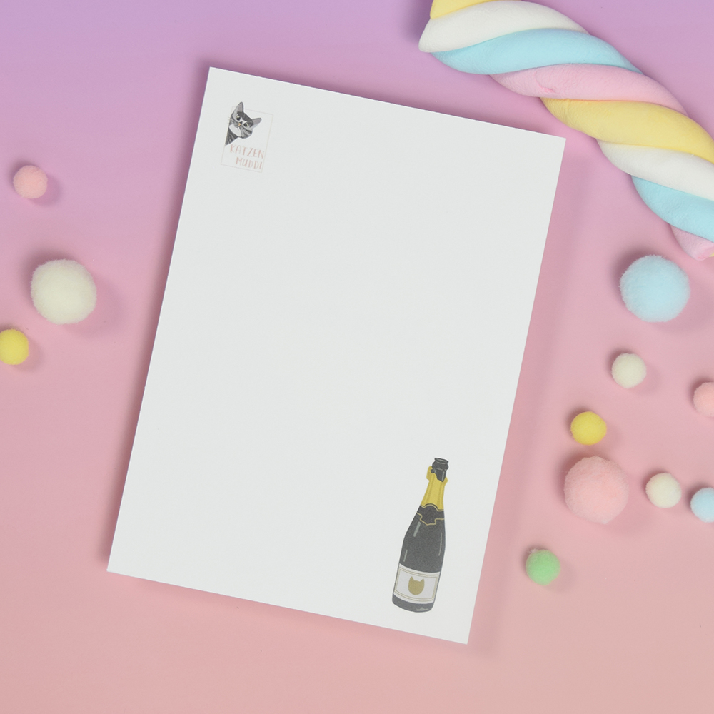 Katzenmuddi - Postkarte - Katzenregen