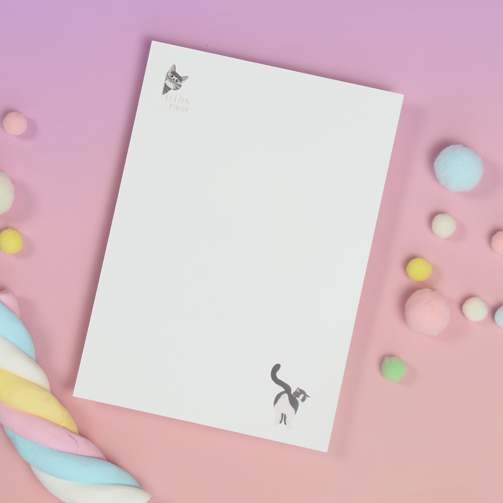 Katzenmuddi - Postkarte - Popokatze