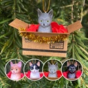 Katzenmuddi - handgemachter Weihnachtsbaumanhänger Katze