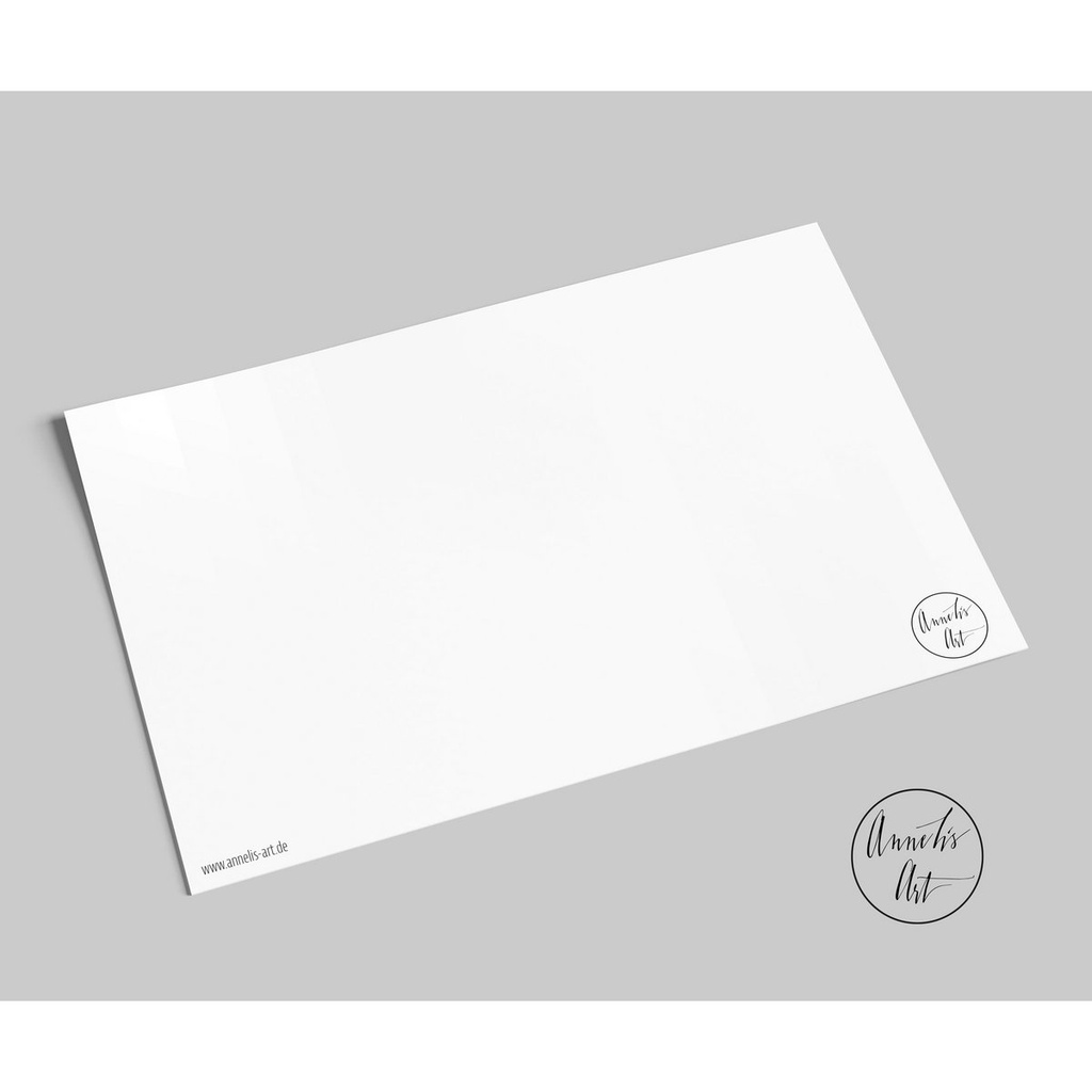 Annelis Art - Postkarte - Weihnachtspost, Rentier mit Geschenkeschlitten