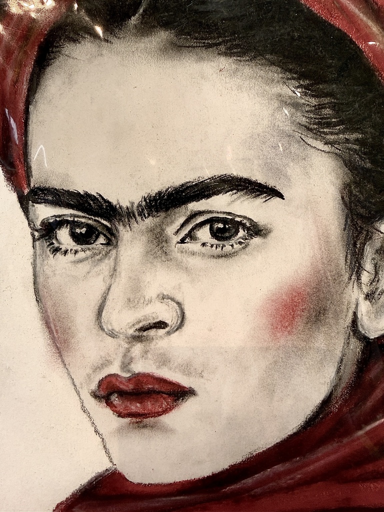 Doris Gaspartic - Unikat Zeichnung - Frida - mit Passepartout 29x37 cm