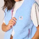 Billybelt - Sherpa Weste ärmellos - Light Blue 2.0 
