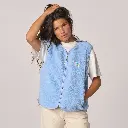 Billybelt - Sherpa Weste ärmellos - Light Blue 2.0 