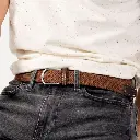 Billybelt - Elastischer Flechtgürtel - Camel Brown