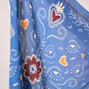 Billybelt - Bandana Bio-Baumwolle kleiner Schal LISE 70x70 cm - blau