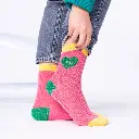 Billybelt - Baumwollsocken Herz Heart socks - pink green