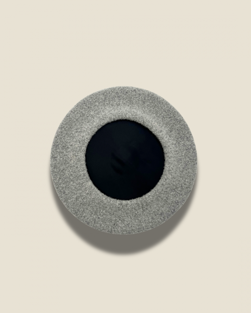 Le Beret Francais - Beret Baskenmütze - Light Heather Grey