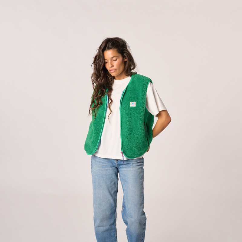 Billybelt - Sherpa Weste ärmellos - Green 2.0