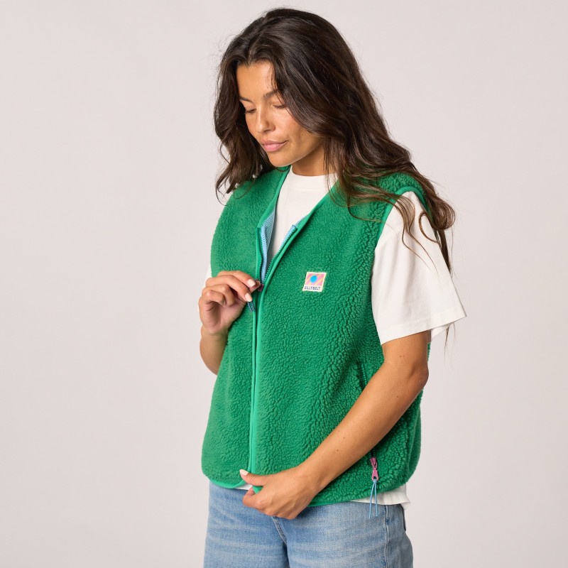 Billybelt - Sherpa Weste ärmellos - Green 2.0