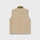 Billybelt - Sherpa Weste ärmellos - Natural + Khaki