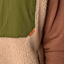 Billybelt - Sherpa Weste ärmellos - Natural + Khaki