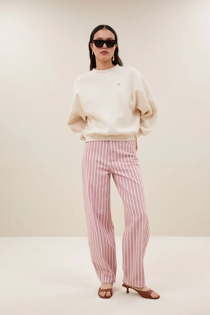 By Bar - Bibi Melange Lucky Everyday Sweater - 826 oyster melee