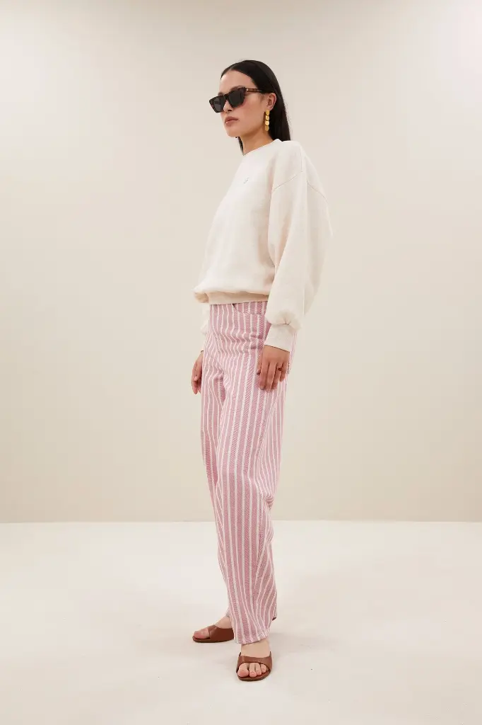 By Bar - Bibi Melange Lucky Everyday Sweater - 826 oyster melee