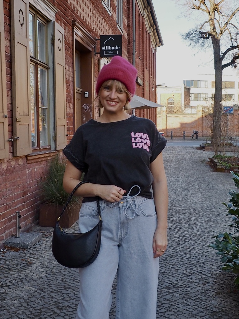 Cabinet Mode Therapie Paris - LOVE LOVE LOVE T-Shirt dark grey washed