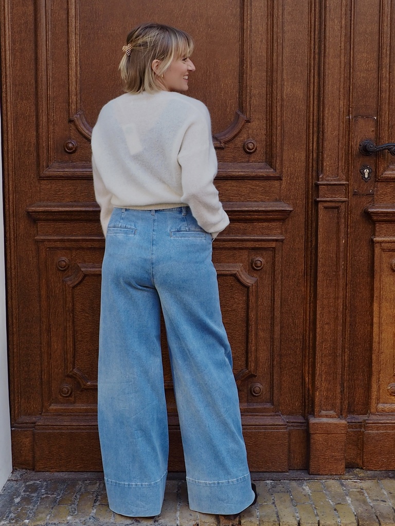 Caroline Biss - COMFORTABLE HIGH-WAIST JEANS light blue jeans