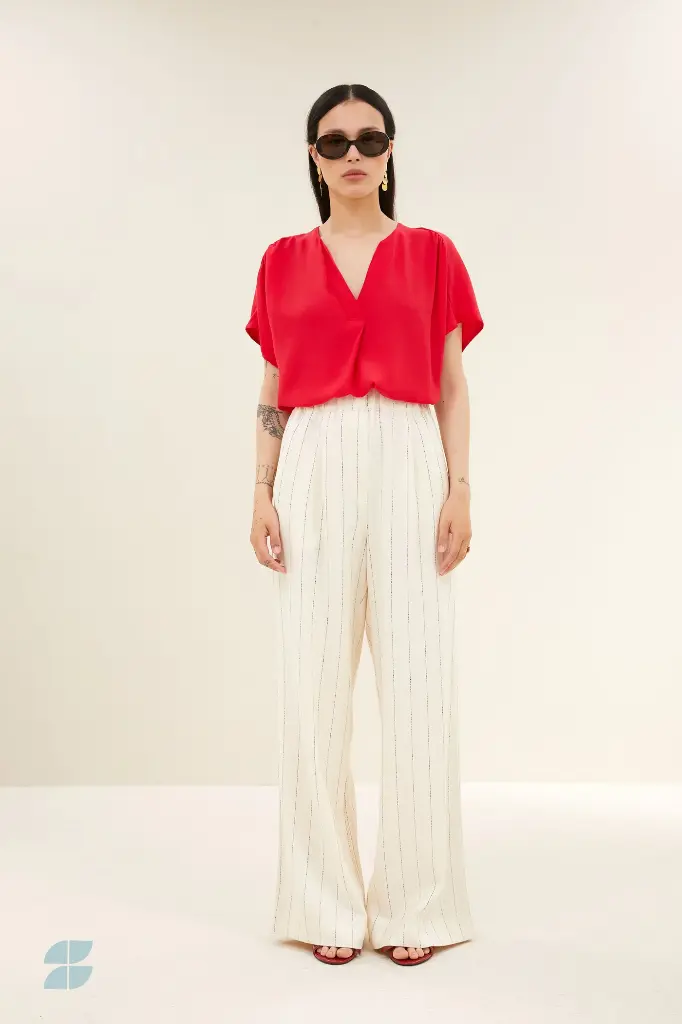 By Bar - Moon Viscose Blouse - 1318 lollipop