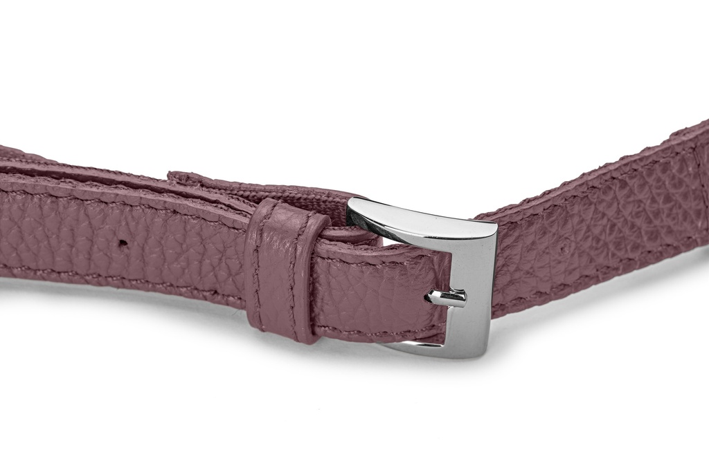 KIM Gürteltasche | mauve | silber | Weite 100-165 | genarbt 