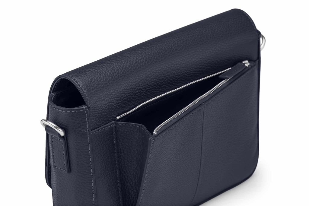 SMILLA NEU | nachtblau | silber | genarbt