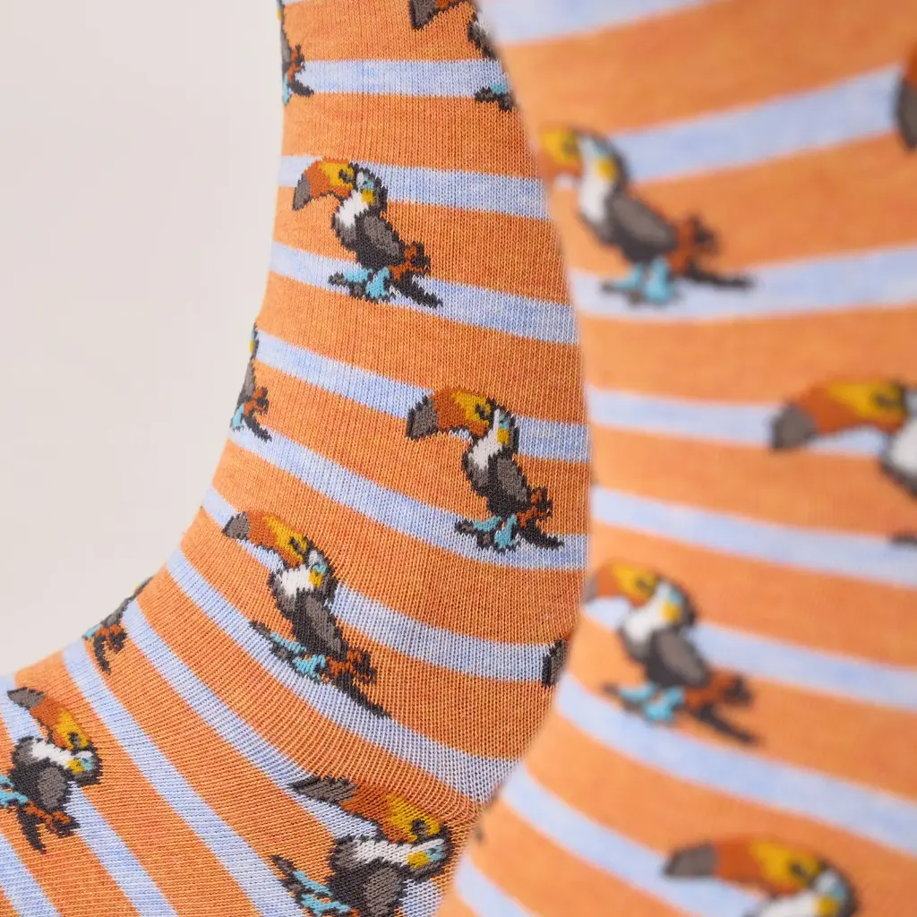 Billybelt - Baumwollsocken Animal TOCO gestreift