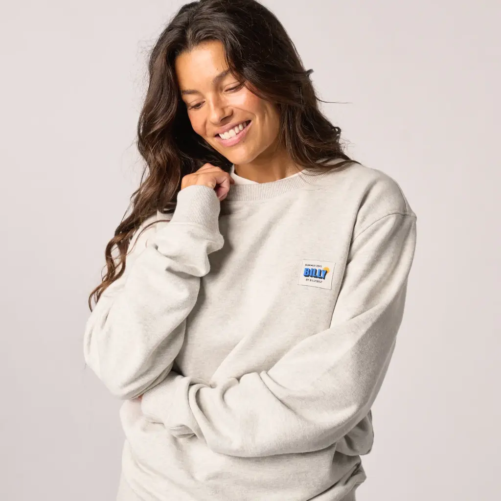 Billybelt - Sweatshirt Vintage Biobaumwolle - Mottled light grey