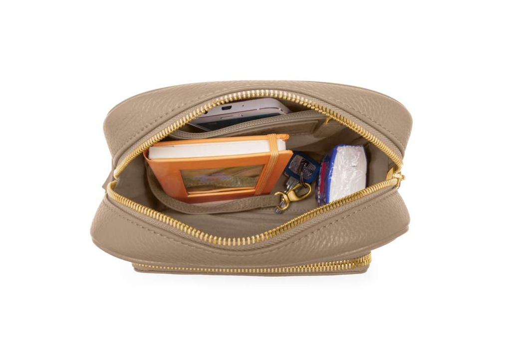 BO | taupe | gold | genarbt