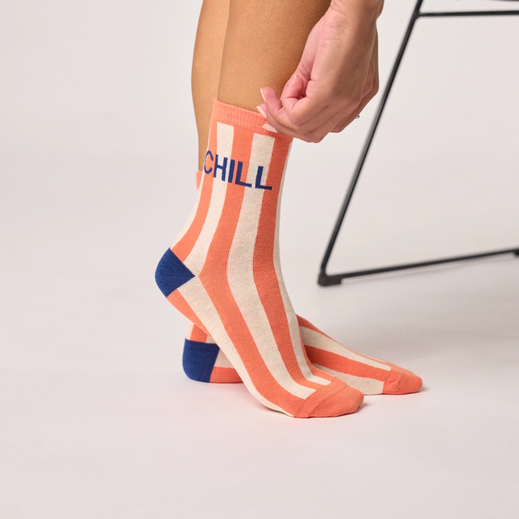 Billybelt - Baumwollsocken CHILL gestreift