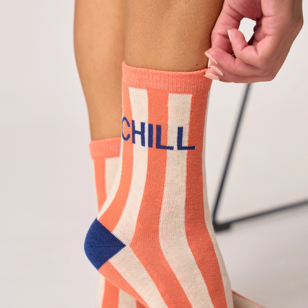 Billybelt - Baumwollsocken CHILL gestreift