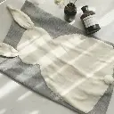 Annie & Charles - Babydecke Hase grau