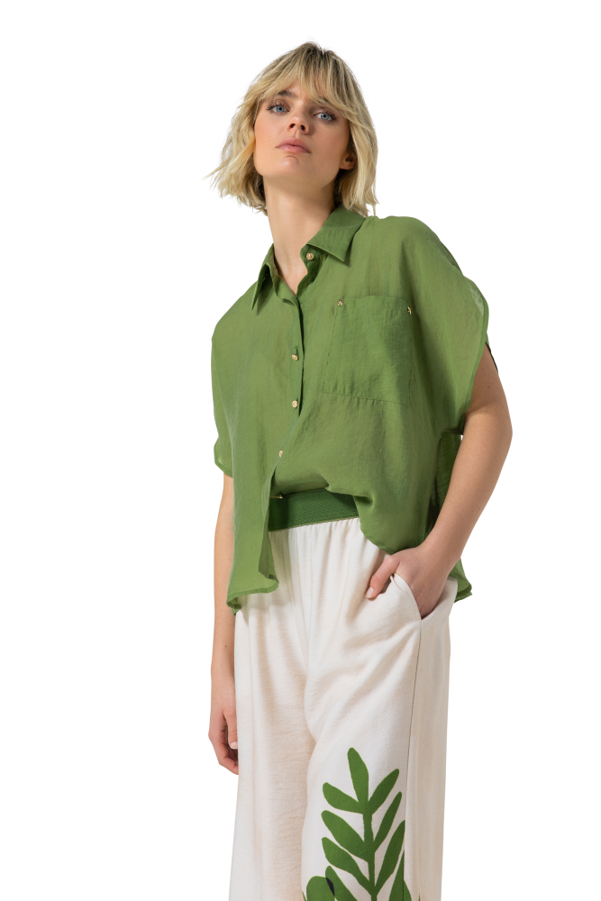 Caroline Biss - LIGHTWEIGHT BLOUSE palmtree