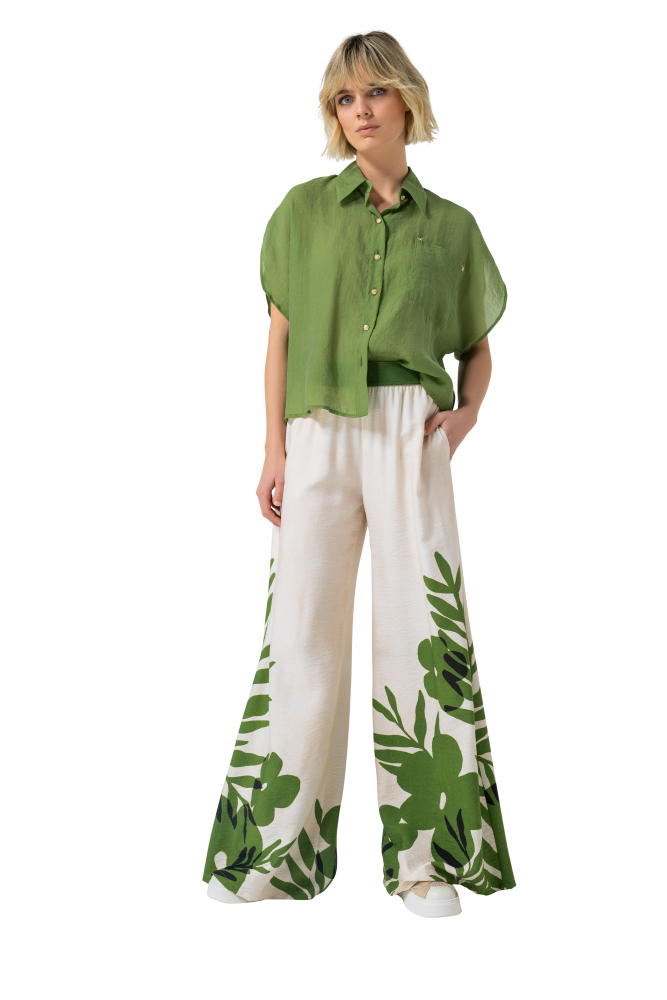Caroline Biss - LIGHTWEIGHT BLOUSE palmtree