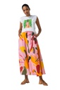 Caroline Biss - MIDI-SKIRT WITH ABSTRACT PRINT multi color
