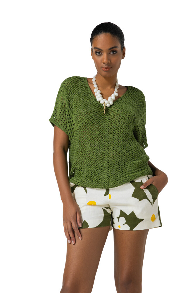 Caroline Biss - SHORT SHORTS IN PIQUÉ COTTON Multi color