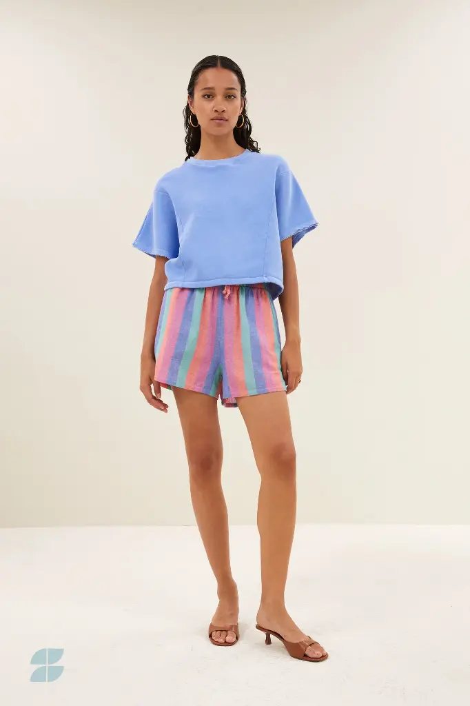 By Bar - Isa Rainbow Shorts - 910 Rainbow Stripe