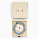 Soï Copenhagen - Armband Chunky Aquamarine Stretch Bracelet - Courage