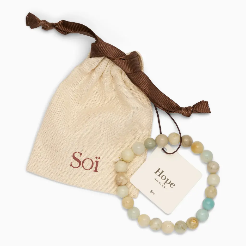 Soï Copenhagen - Armband Essential Amazonite Stretch Bracelet
