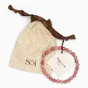 Soï Copenhagen - Armband Essential Rhodonite Stretch Bracelet - Balance