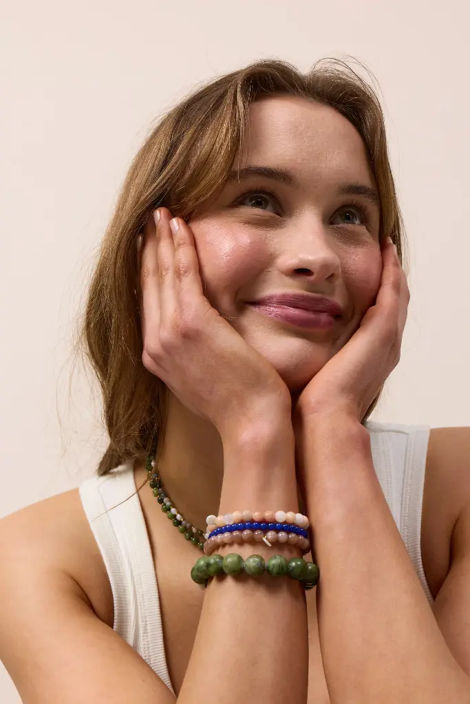 Soï Copenhagen - Armband Essential Sunstone Stretch Bracelet - Power