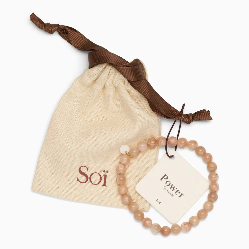 Soï Copenhagen - Armband Essential Sunstone Stretch Bracelet - Power