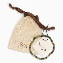 Soï Copenhagen - Armband Petite Indian Agate Stretch Bracelet - Strength