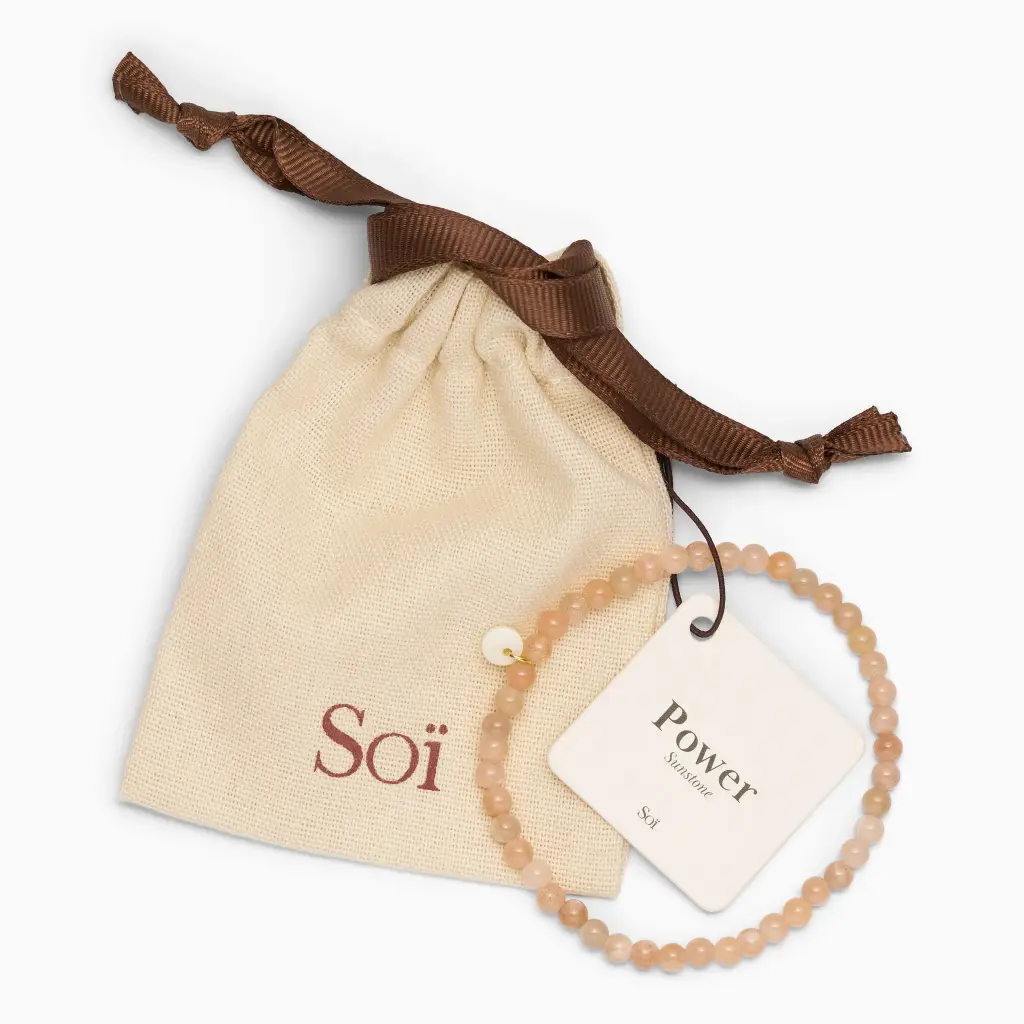 Soï Copenhagen - Armband Petite Sunstone Stretch Bracelet - Power