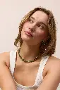 Soï Copenhagen - Halskette Ellie Indian Agate Pearl Necklace - Strength