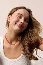 Soï Copenhagen - Halskette Hailey Redstone Quartz Necklace - Clarity
