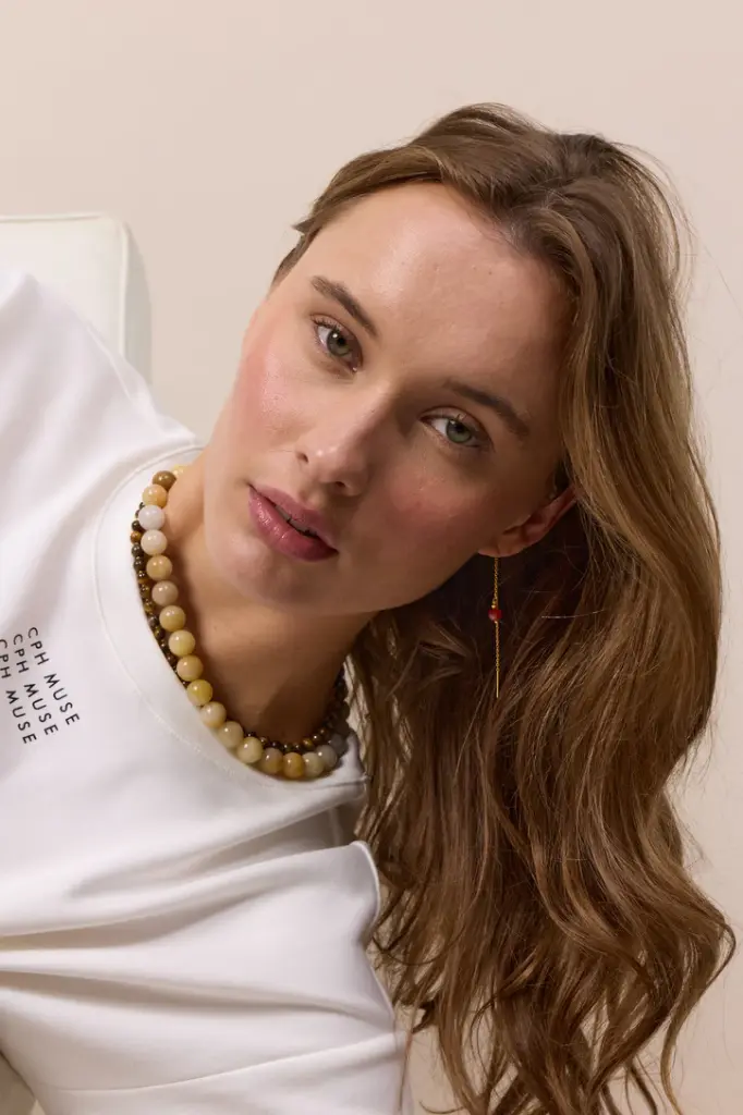 Soï Copenhagen - Ohrringe Ella Red Jade Earrings - Passion